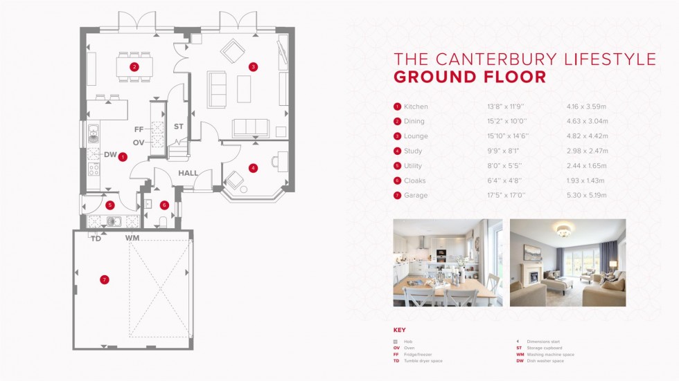 Floorplan for Nicker Hill, Keyworth