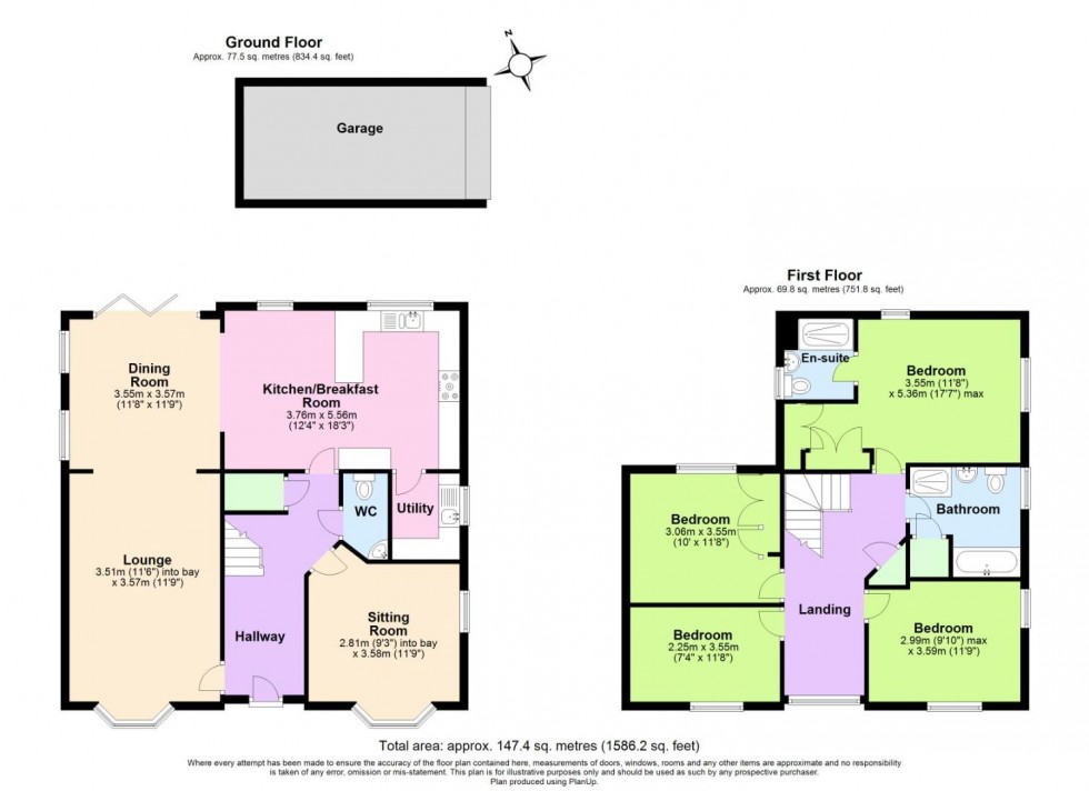 Floorplan for Flora Lane, Measham