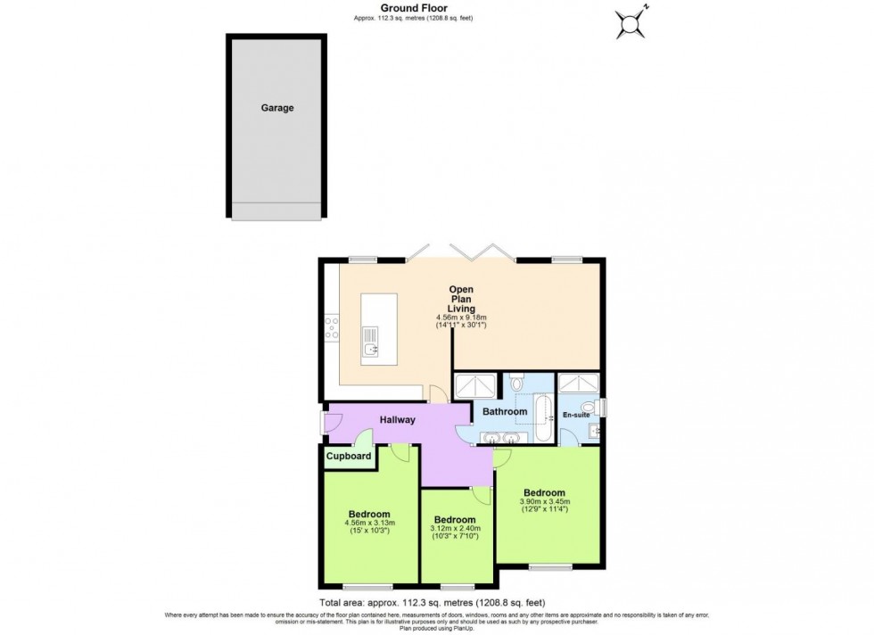 Floorplan for Willow Woods Close, Newbold Coleorton