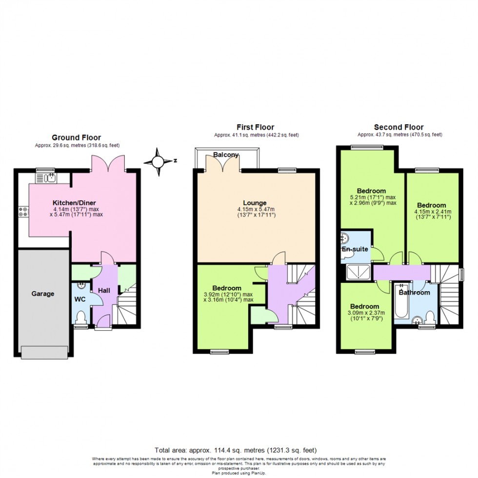 Floorplan for Brooks Close, Donisthorpe, Swadlincote