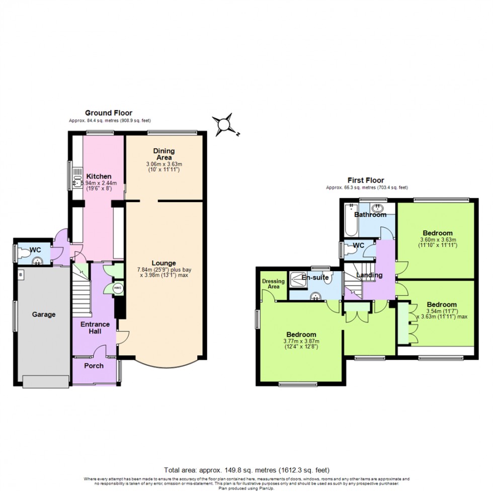 Floorplan for Highfield Road, Keyworth, Nottingham