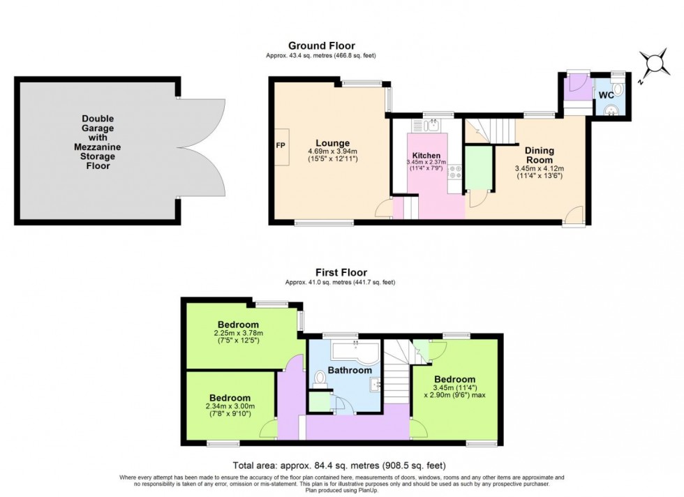 Floorplan for Top Green, Upper Broughton, Melton Mowbray