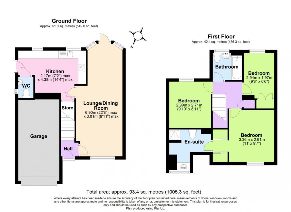 Floorplan for Esk Hause Close, West Bridgford, Nottingham