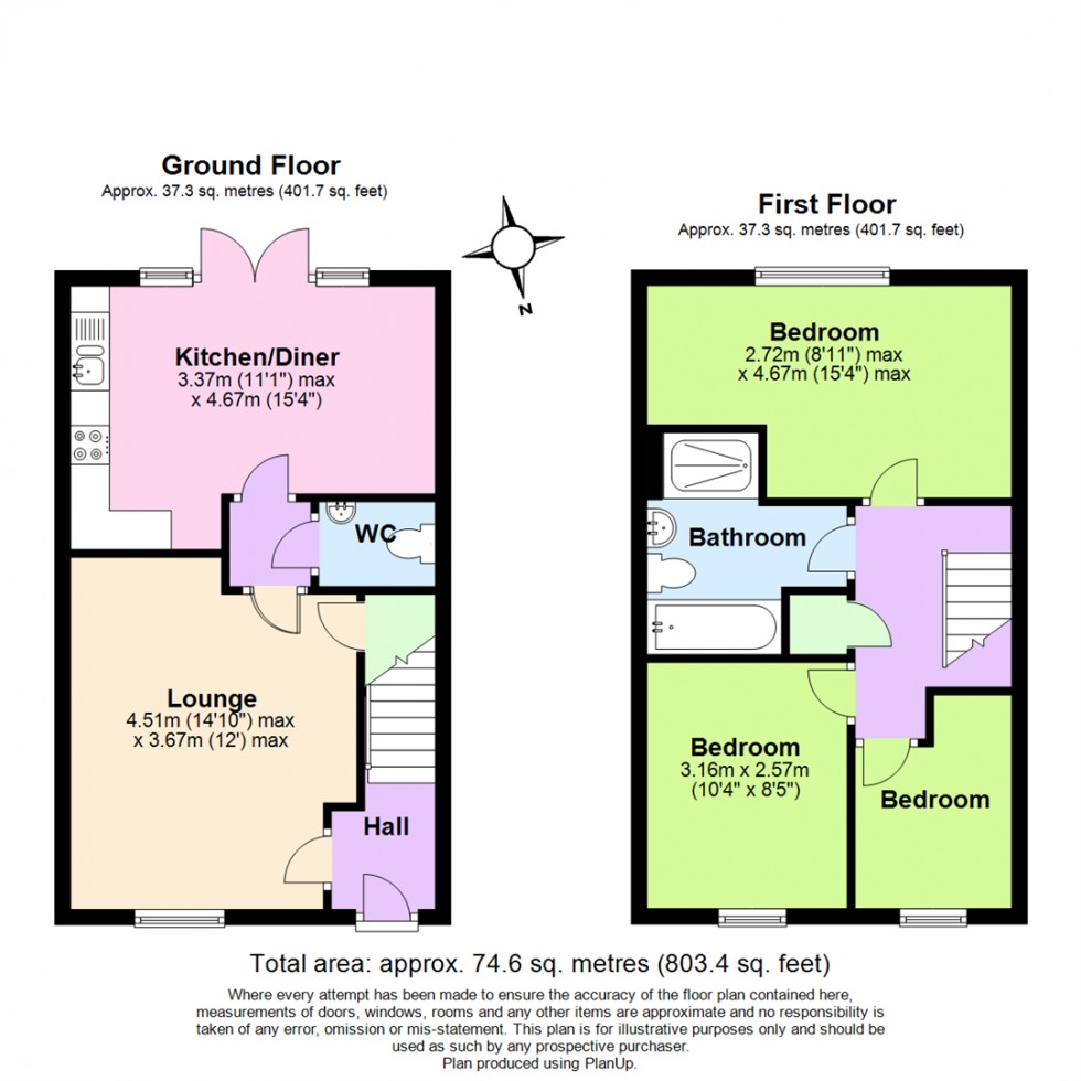 Floorplan for Winfield Way, Blackfordby