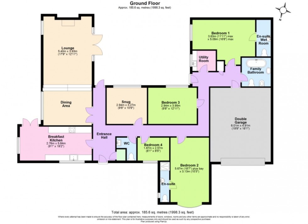 Floorplan for Medina Drive, Tollerton, Nottingham