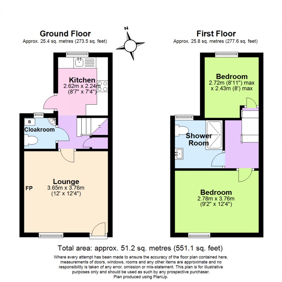 Floorplan for Tamworth Road, Ashby-De-La-Zouch