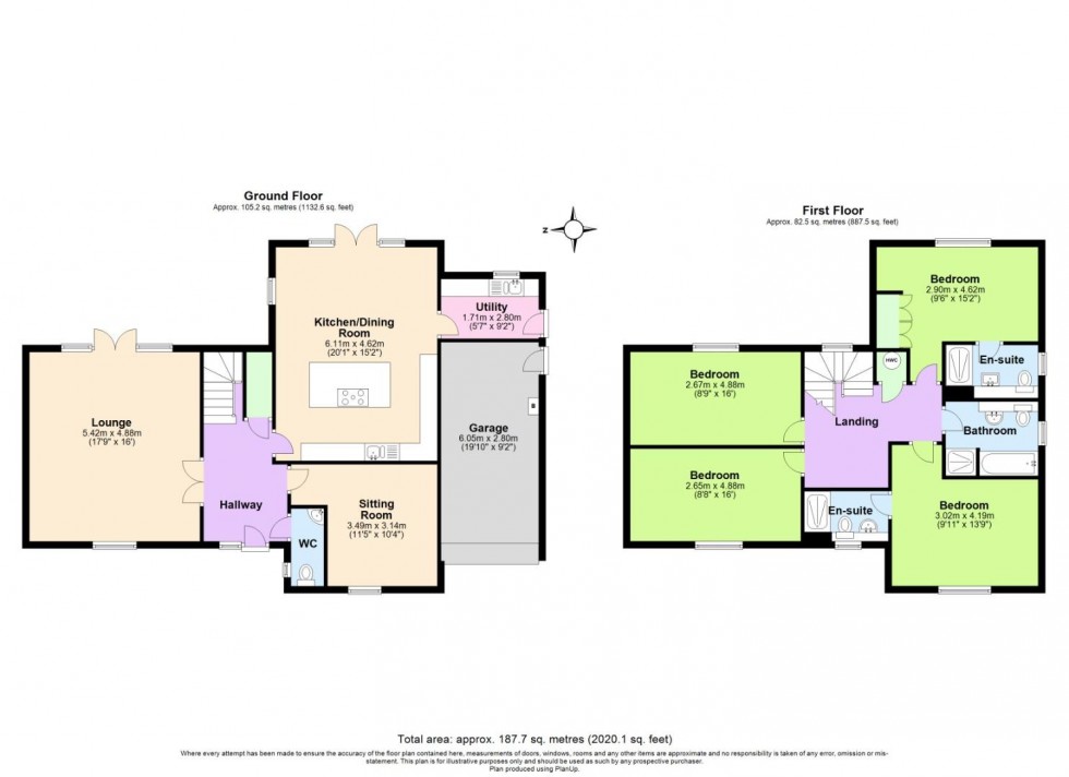 Floorplan for Bluebell Mews, Blackfordby