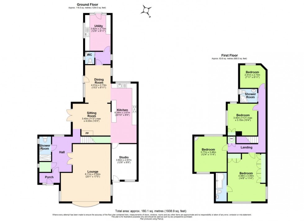 Floorplan for Burton Road, Overseal