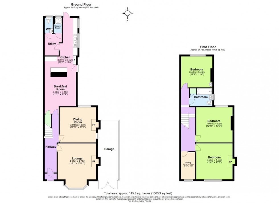 Floorplan for Patrick Road, West Bridgford, Nottingham