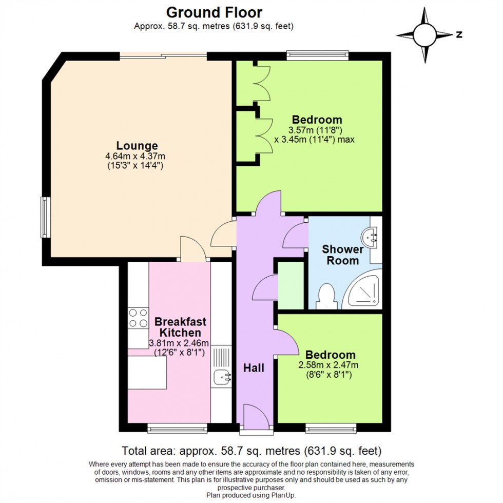 Floorplan for Marlborough Court, West Bridgford, Nottingham