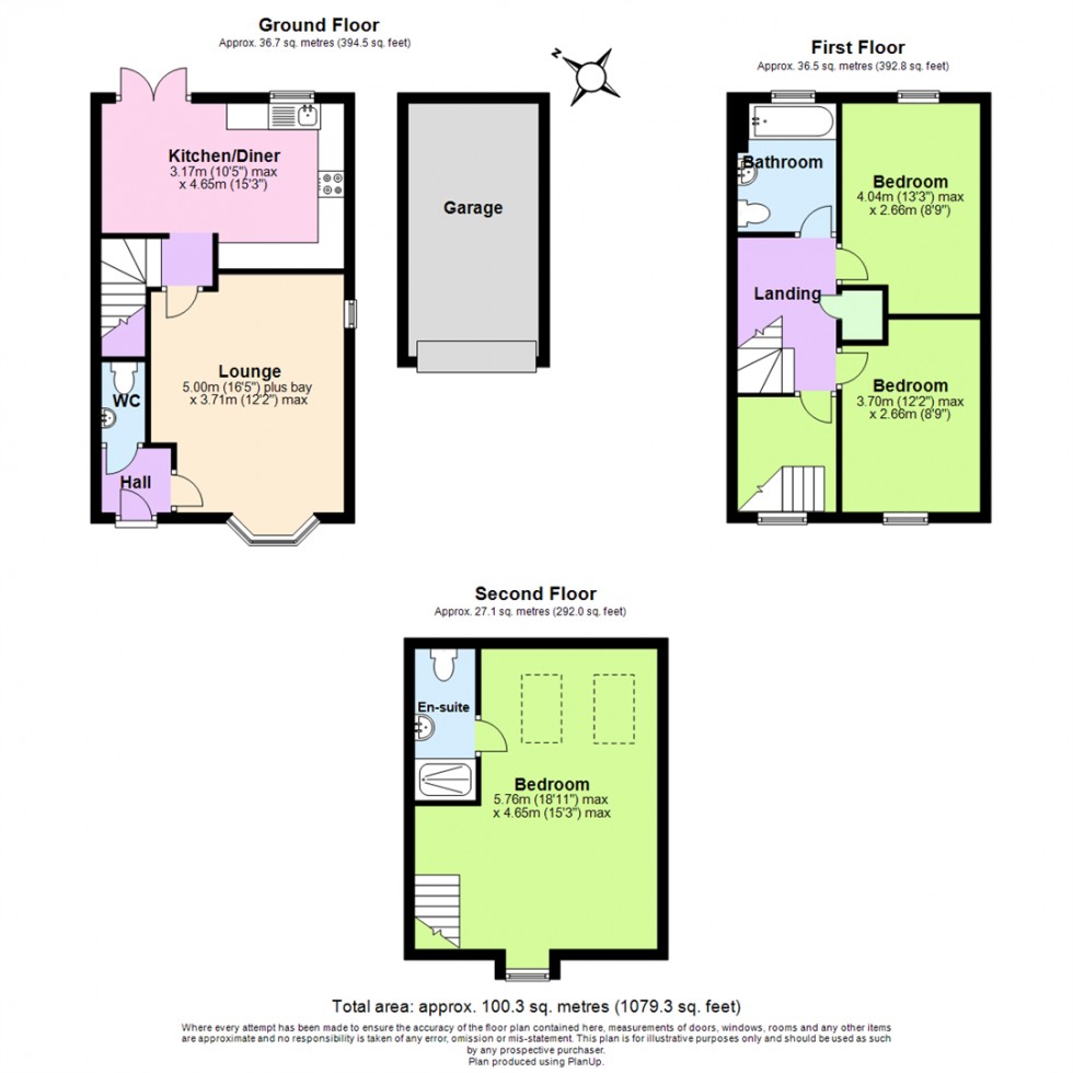 Floorplan for Potters Way, Measham