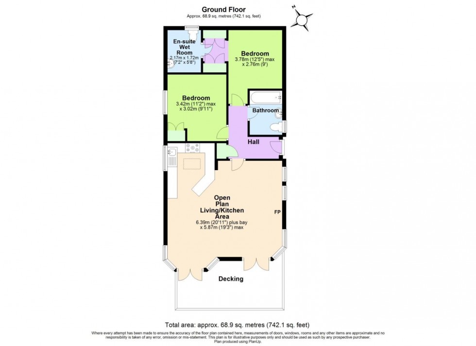 Floorplan for Swainswood Luxury Lodges, Park Road, Overseal, Swadlincote