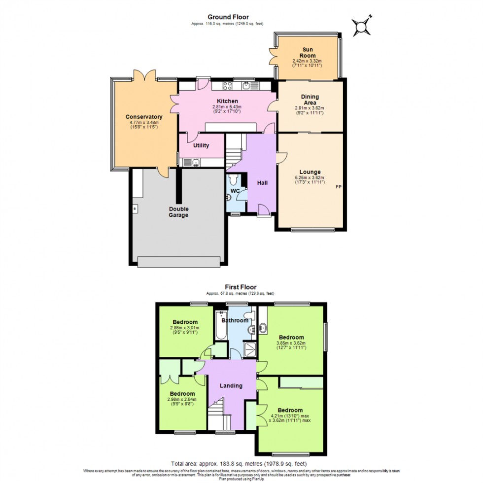 Floorplan for Newbold Way, Kinoulton, Nottinghamshire