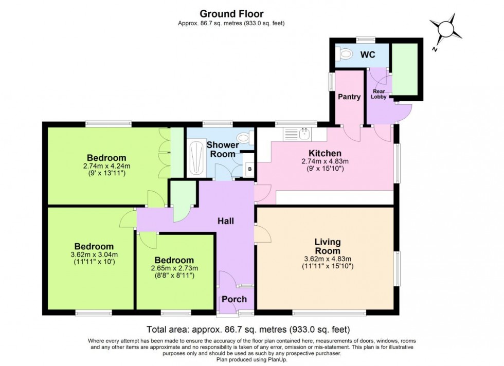 Floorplan for New Road, Coleorton, Coalville