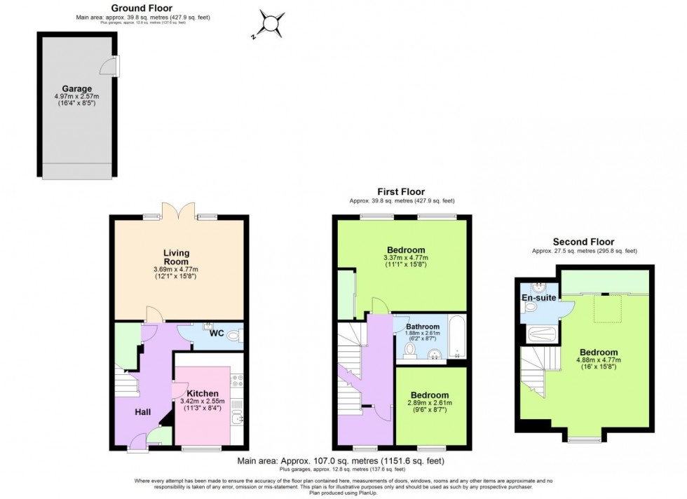 Floorplan for Glastonbury Close, Edwalton, Nottingham