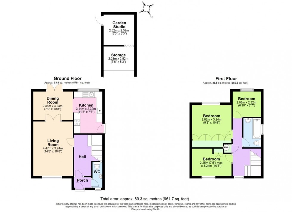 Floorplan for The Dovecote, Breedon-On-The-Hill