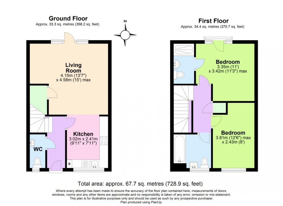 Floorplan for Waterside Way, Nottingham