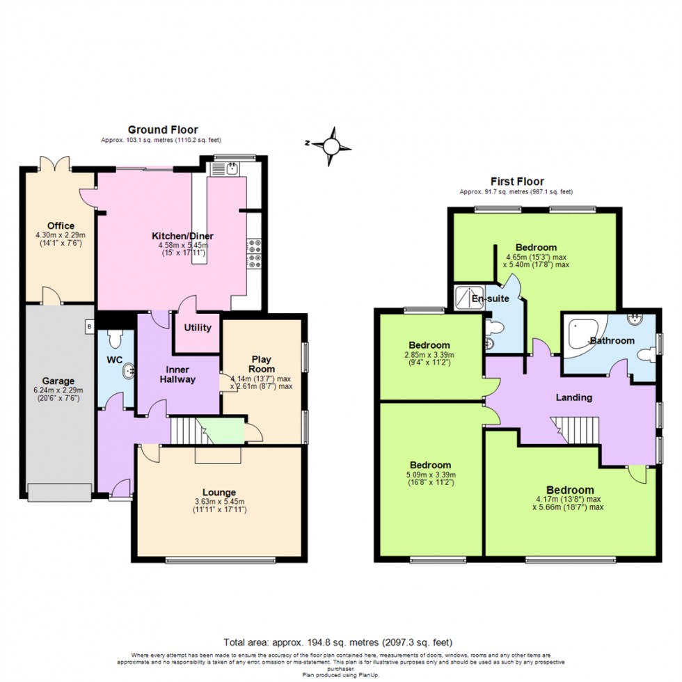 Floorplan for Greythorn Drive, West Bridgford, Nottingham