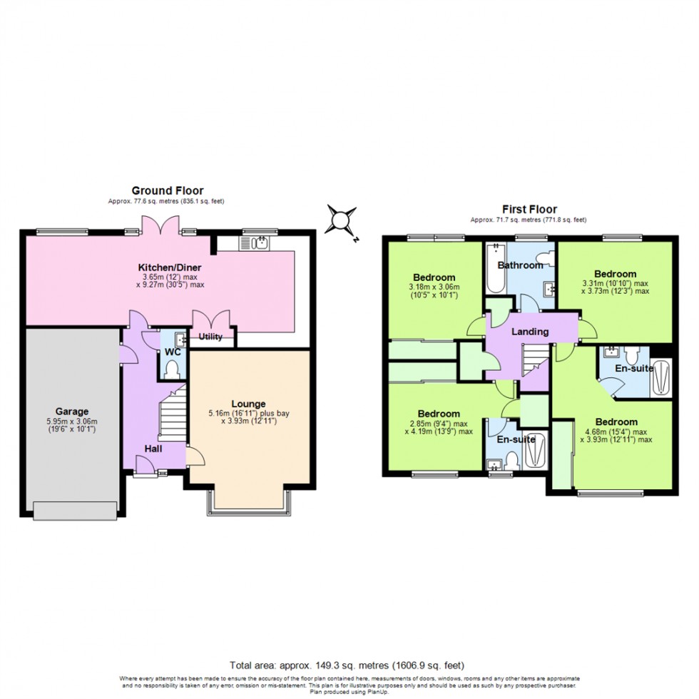 Floorplan for Wisteria Drive, Edwalton, Nottingham