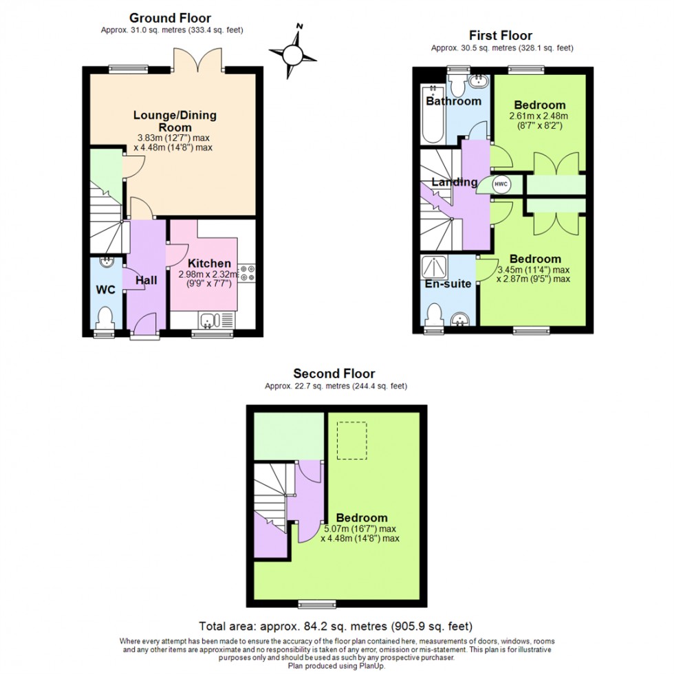 Floorplan for Stuart Way, Ashby-De-La-Zouch