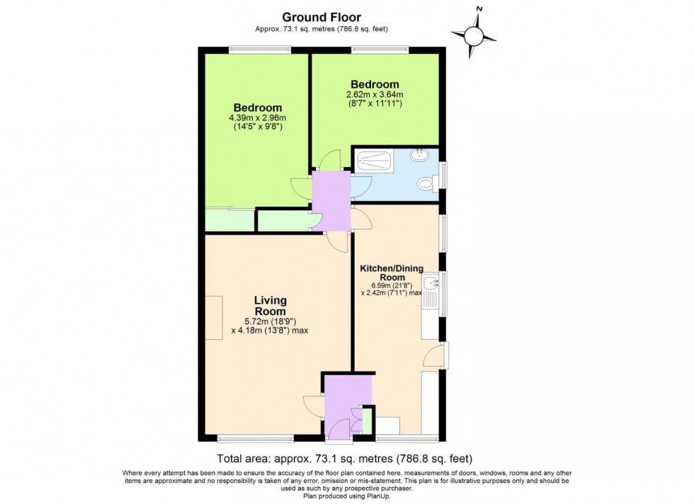 Floorplan for The Downs, Nottingham