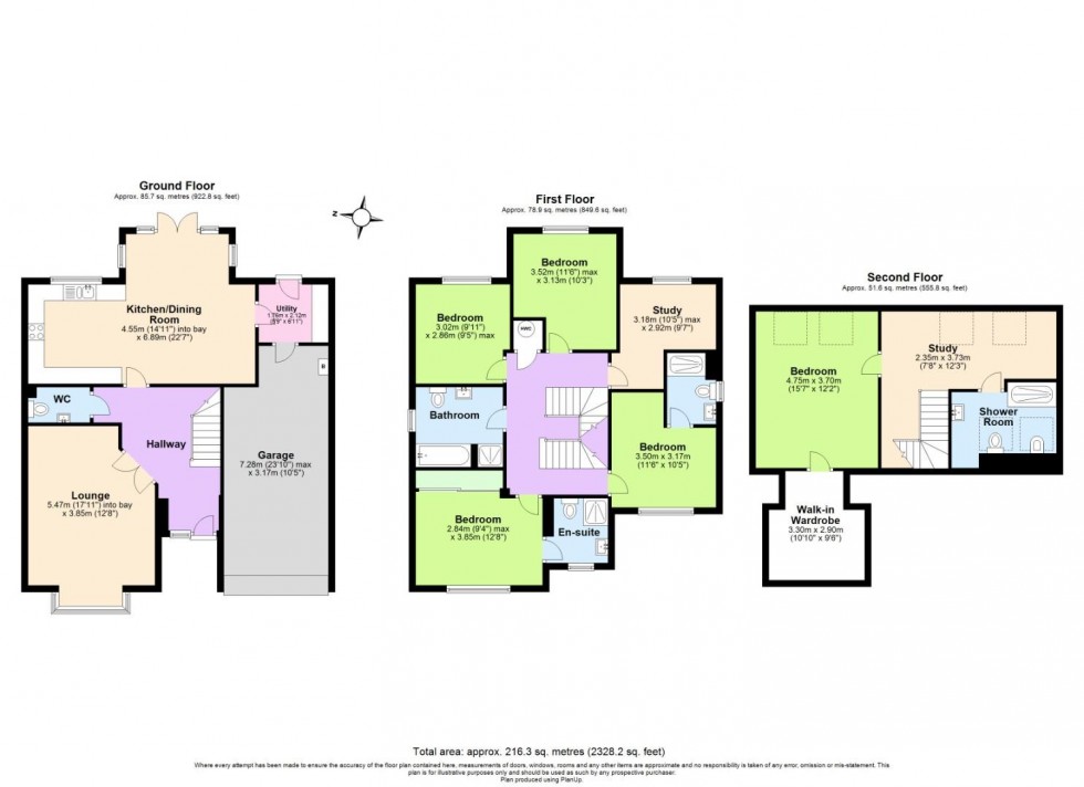 Floorplan for Marl Close, Ruddington, Nottingham