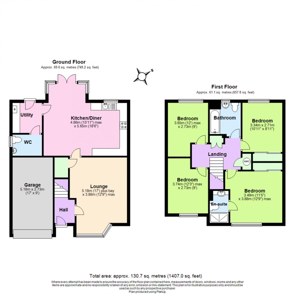 Floorplan for Meadow Crescent, Cotgrave, Nottingham