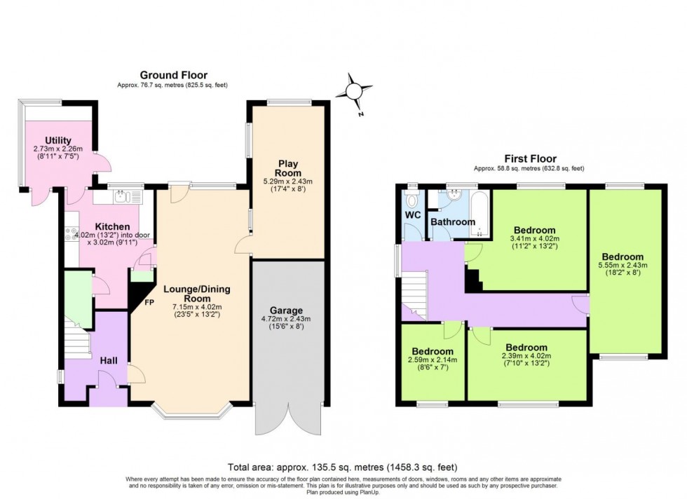 Floorplan for Burnside Grove, Tollerton, Nottingham