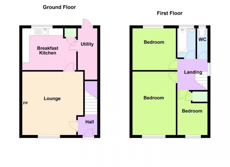 Floorplan for Havenwood Rise, Clifton, Nottingham