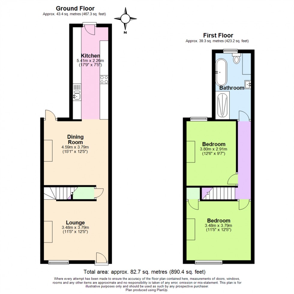 Floorplan for Ferriby Terrace, Nottingham