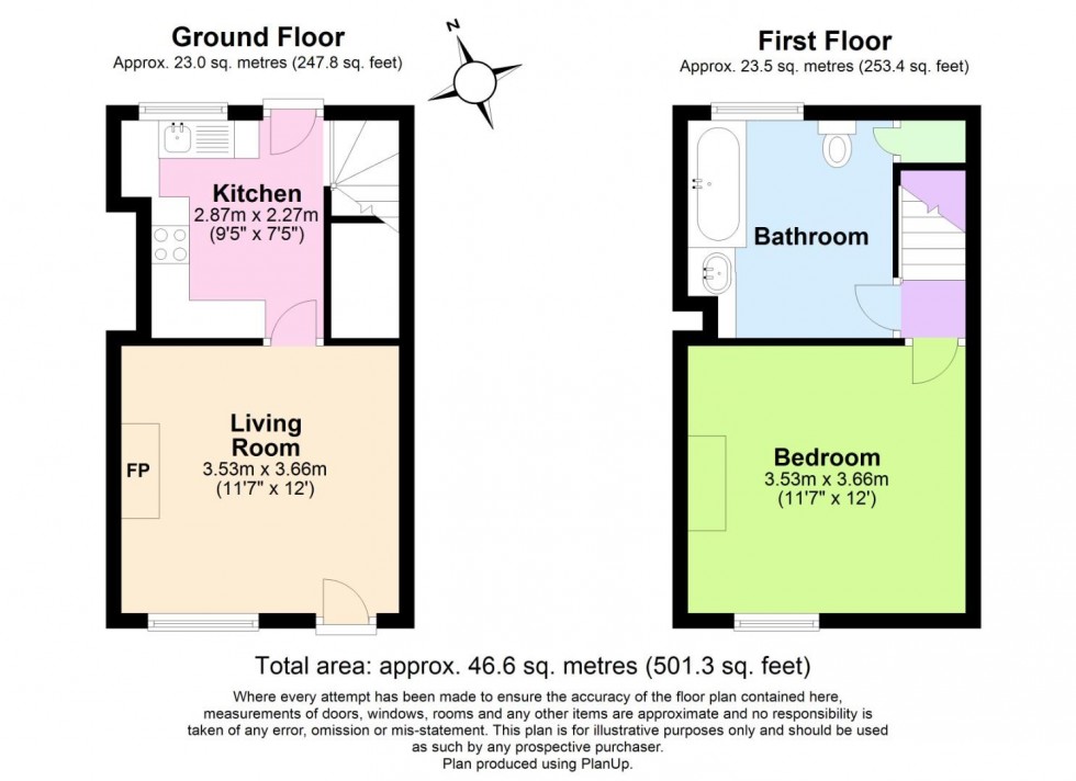 Floorplan for Moira Road, Donisthorpe, Swadlincote