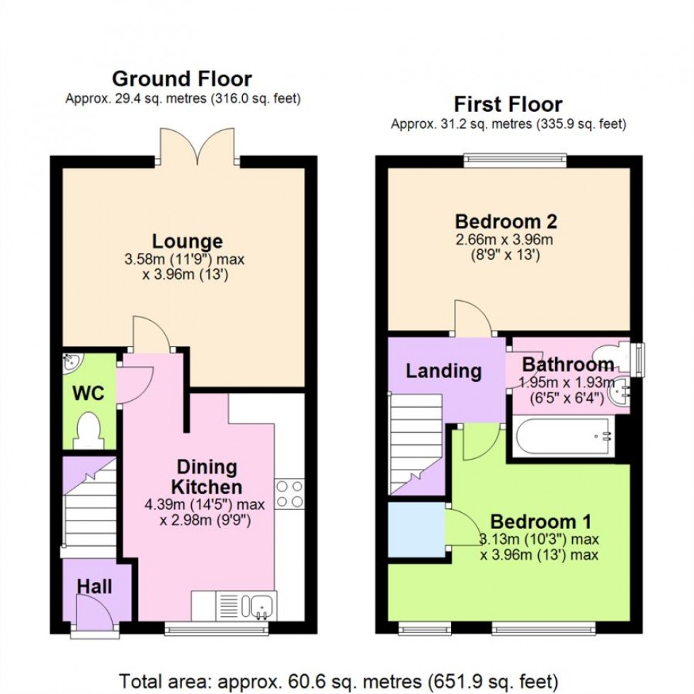 Floorplan for Kingsthorpe Close, Nottingham