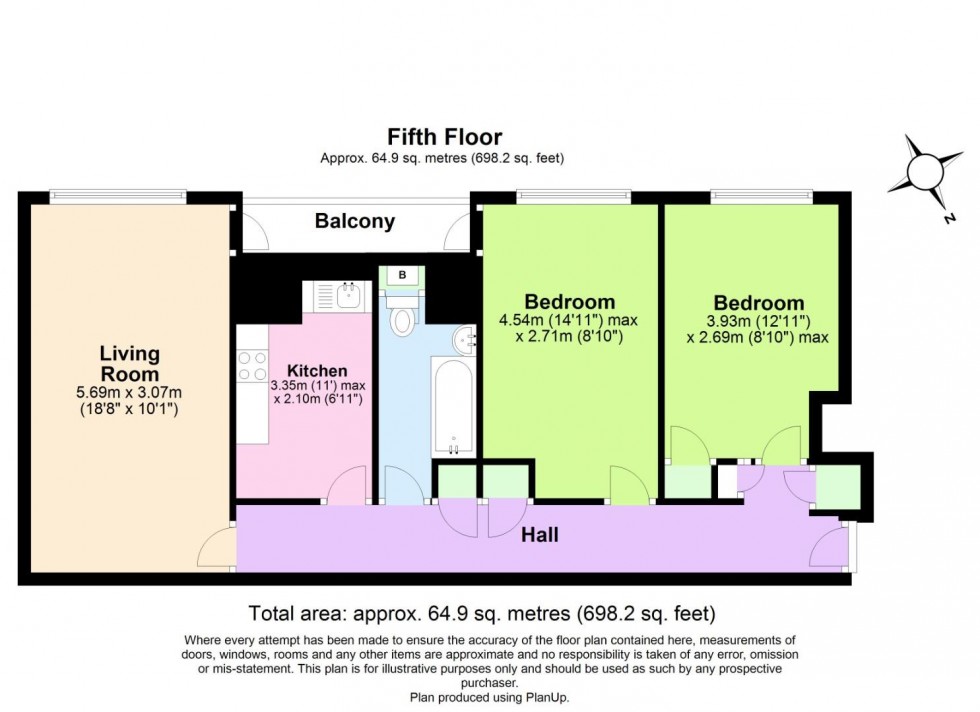 Floorplan for Yale House, Wilford Lane, West Bridgford, Nottingham