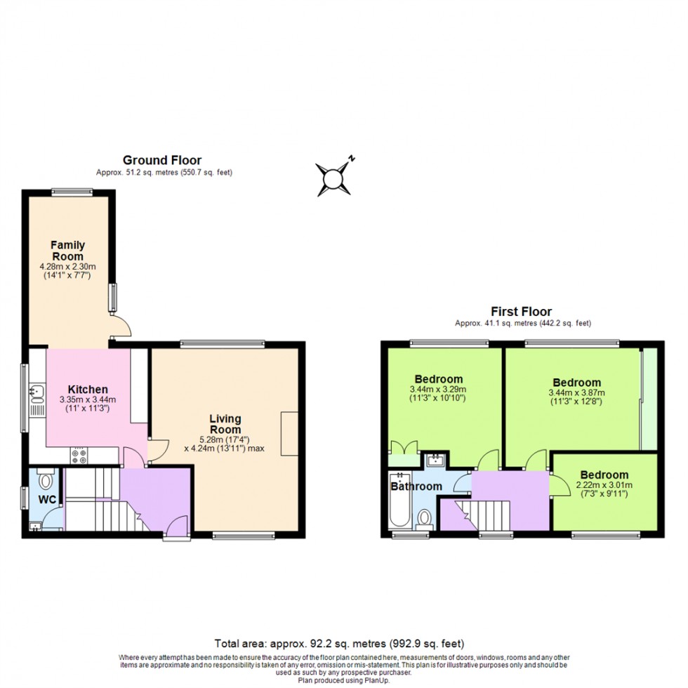 Floorplan for Princess Avenue, Linton, Swadlincote