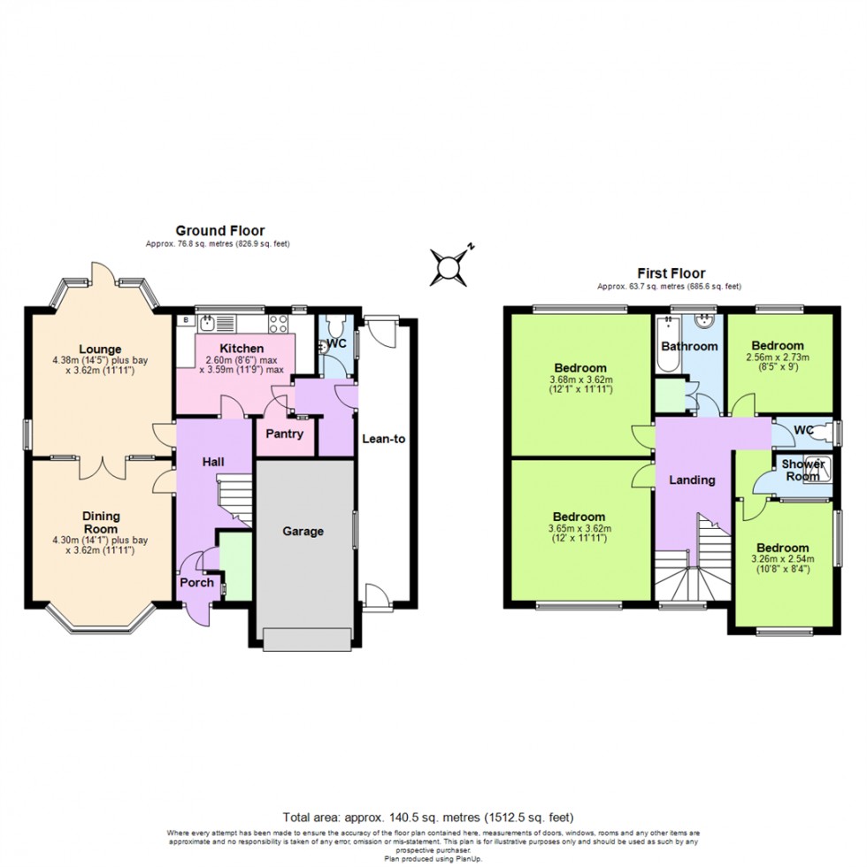 Floorplan for York Avenue, Finchfield, Wolverhampton