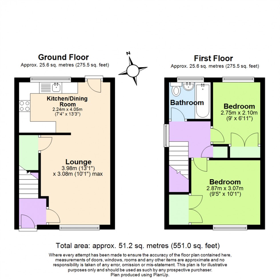 Floorplan for Cloister Street, Nottingham