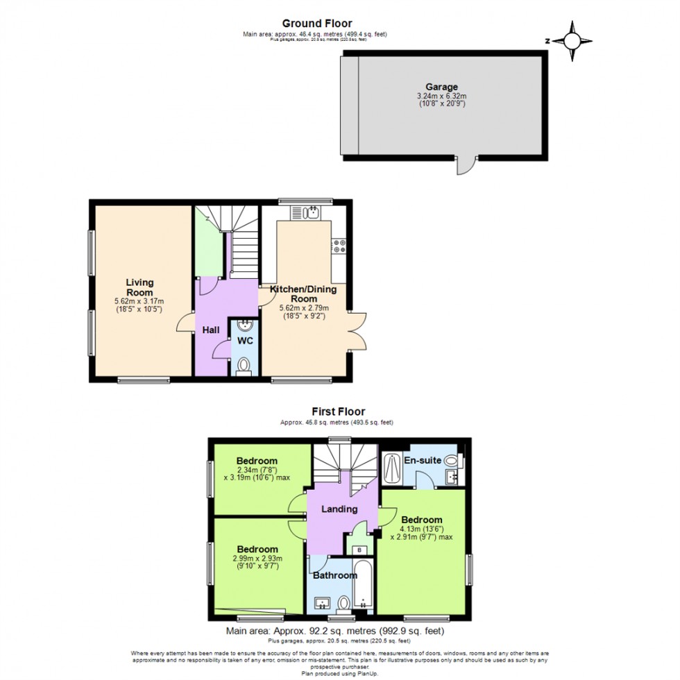 Floorplan for Wheatley Close, Ashby-De-La-Zouch