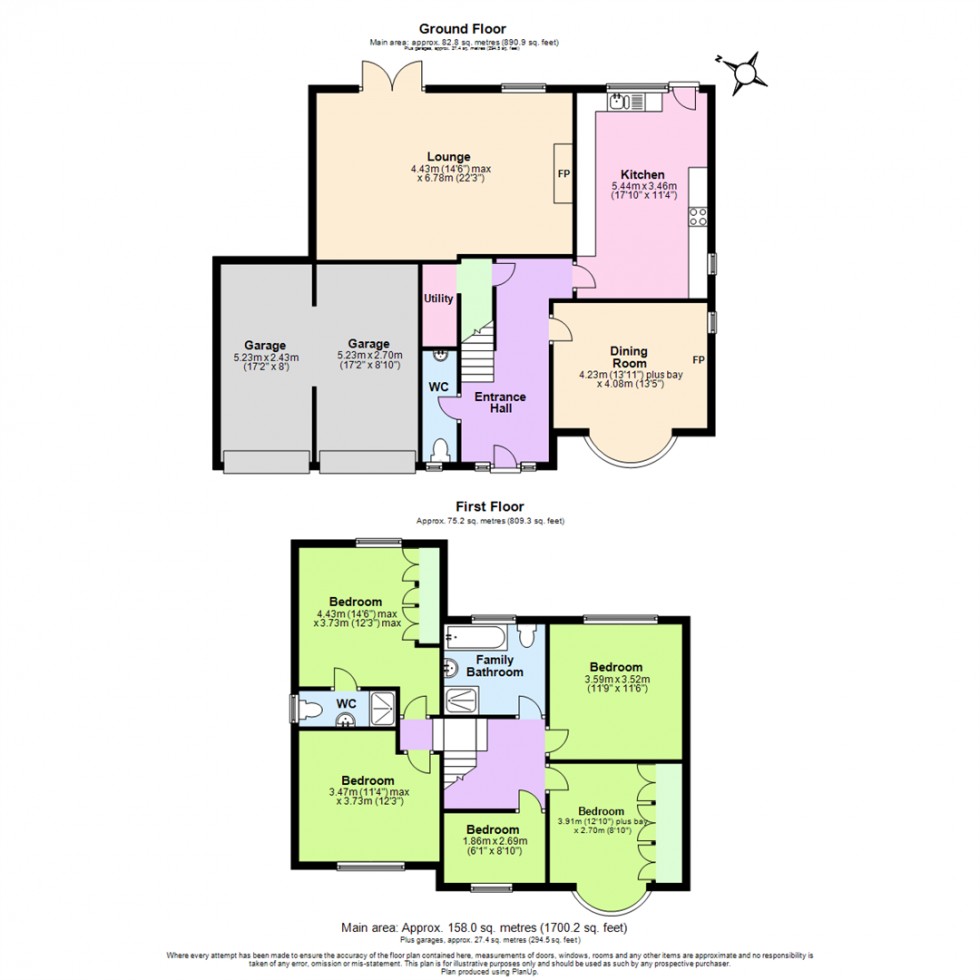 Floorplan for School Lane, Newbold Coleorton