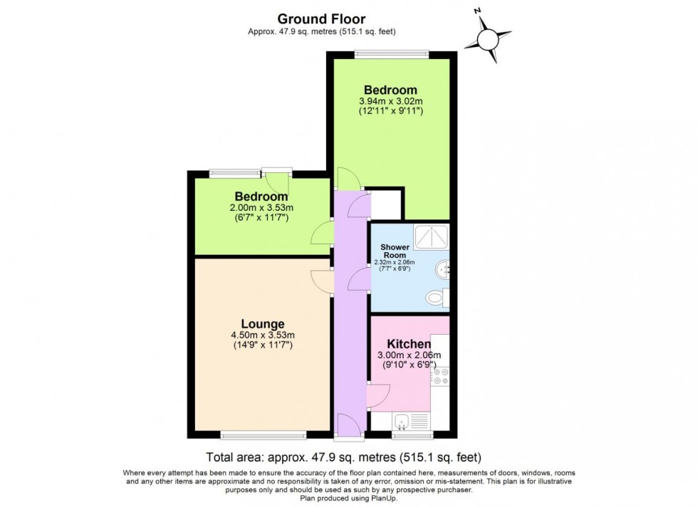 Floorplan for Windmill Court, Keyworth, Nottingham