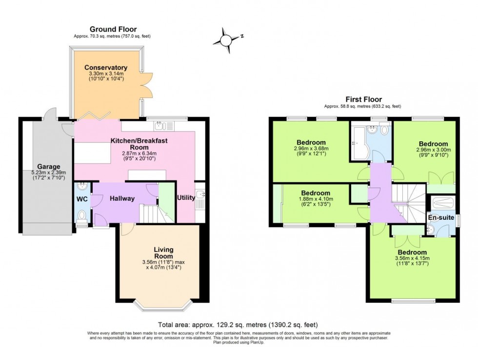 Floorplan for Coopers Close, Acresford