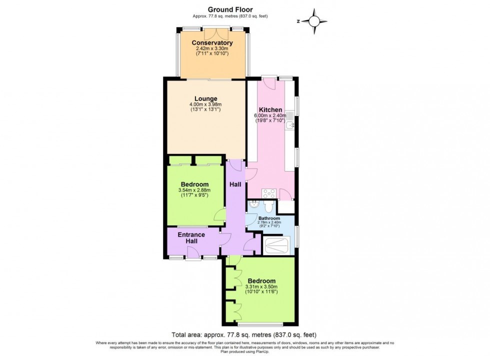 Floorplan for Grazingfield, Nottingham