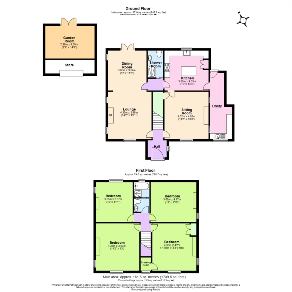 Floorplan for Church Lane, Whitwick