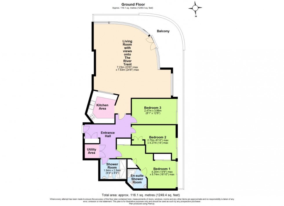 Floorplan for Waterside Way, Nottingham