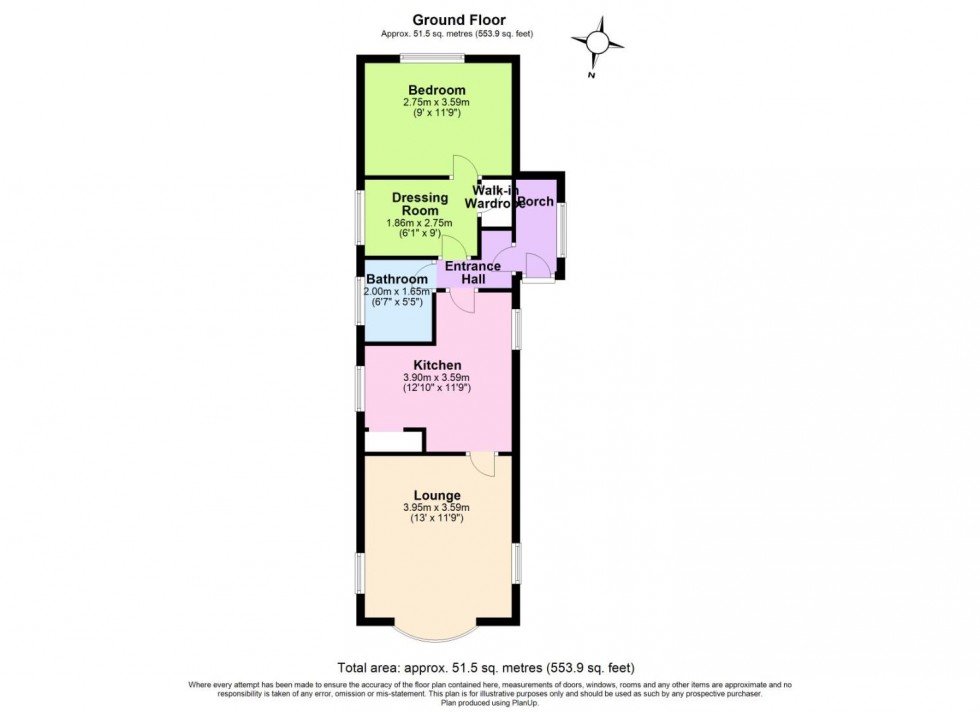 Floorplan for Tollerton Park, Tollerton, Nottingham