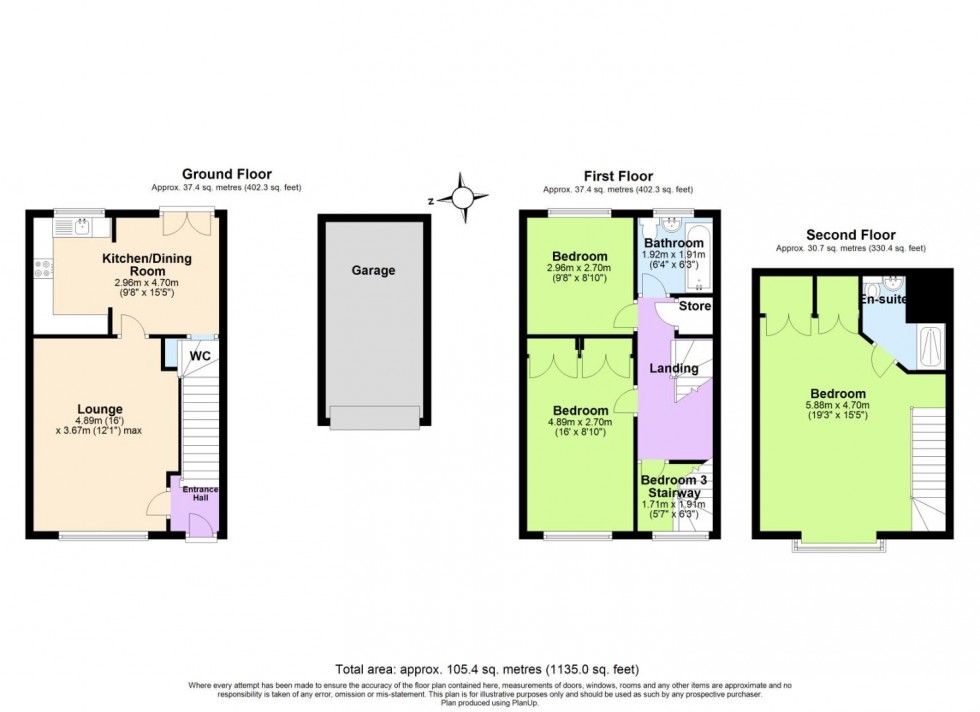 Floorplan for Astley Way, Ashby-De-La-Zouch