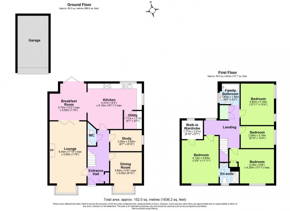 Floorplan for Sand Martin Close, East Leake, Loughborough