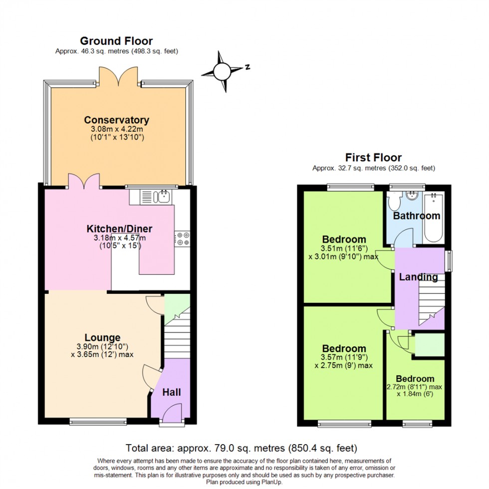 Floorplan for Wheatlands, Midway, Swadlincote