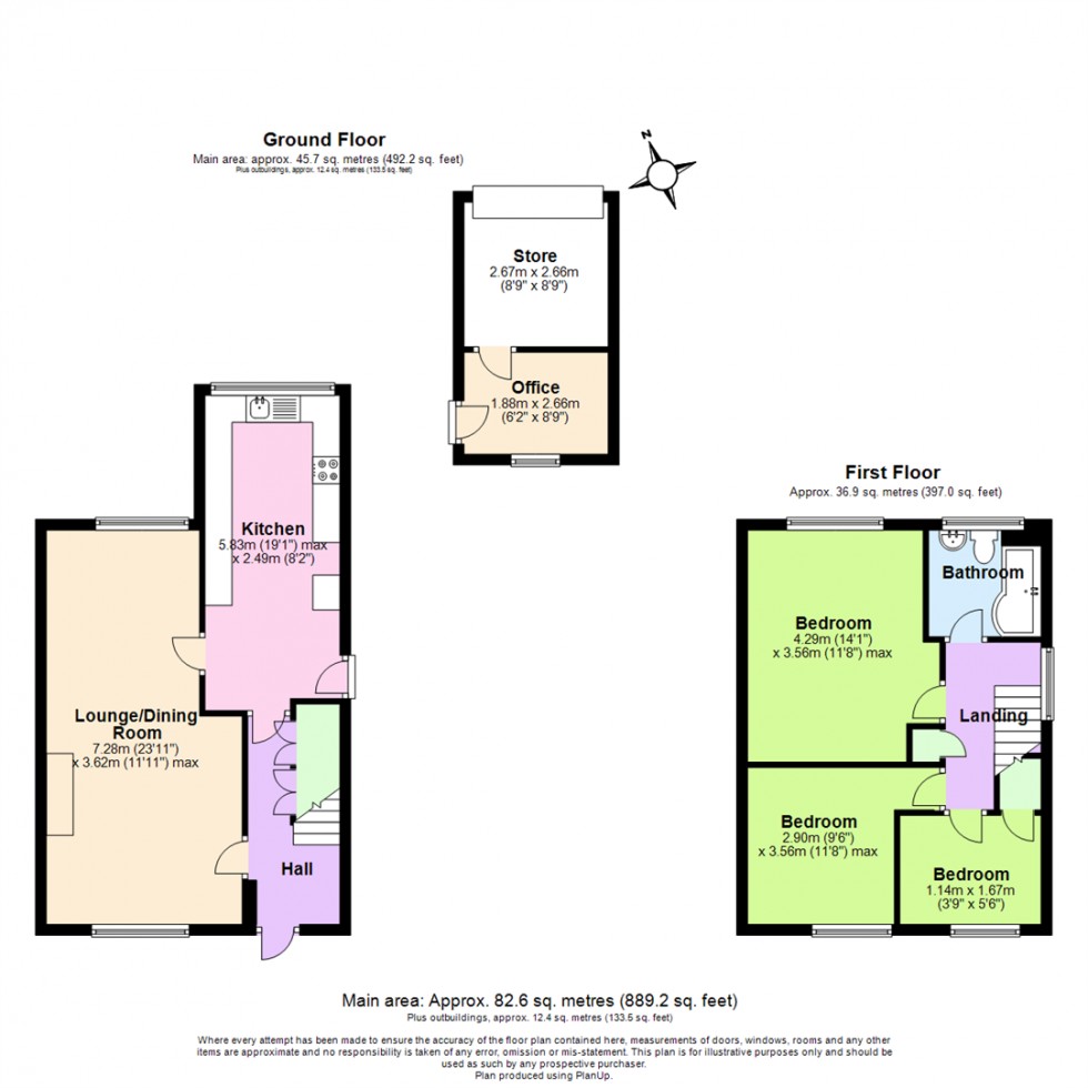 Floorplan for Abney Walk, Measham