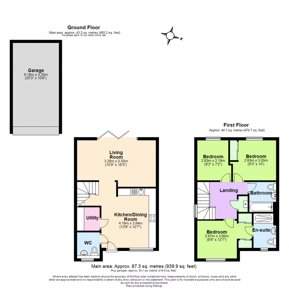 Floorplan for Skylark Drive, Ruddington