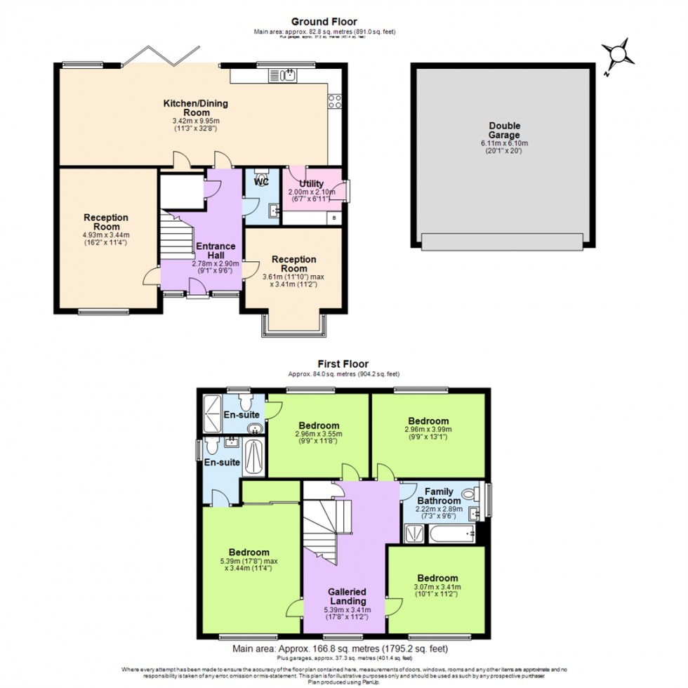 Floorplan for Priory Close, Breedon-on-the-Hill